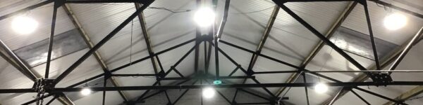 Berwick Service Station garage after LED lighting installed from LED-UK